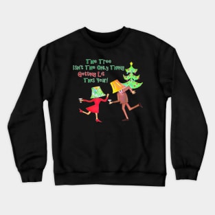 Getting Lit This Christmas Lampshade Drunk Funny Design Crewneck Sweatshirt